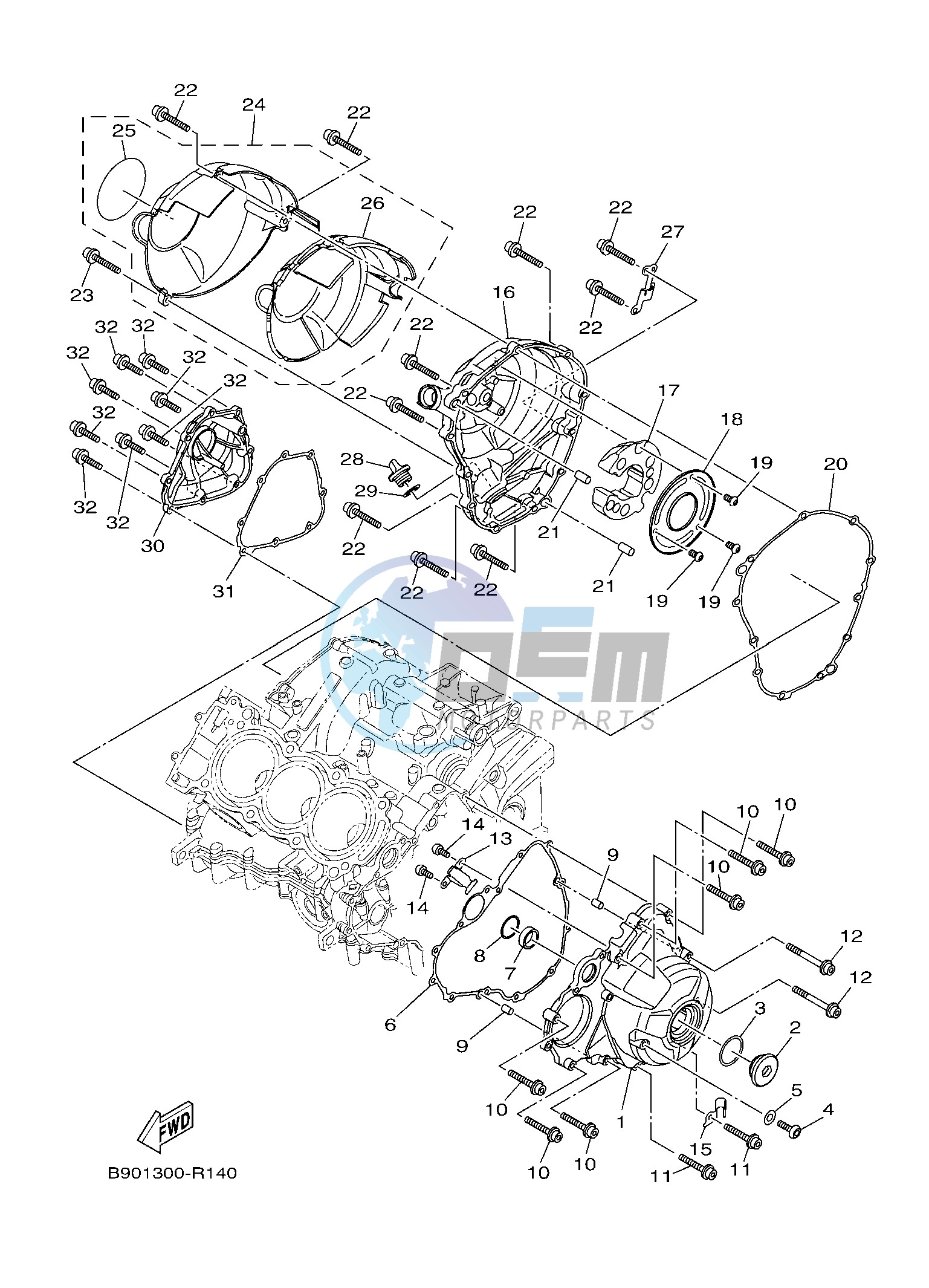 CRANKCASE COVER 1