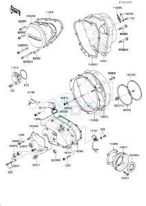 ZN 1300 A [VOYAGER] (A5-A6) [VOYAGER] drawing ENGINE COVER-- S- -