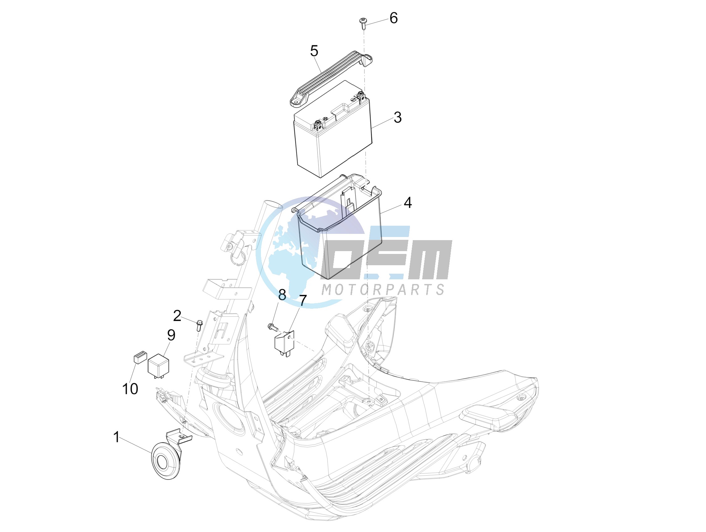 Remote control switches - Battery - Horn