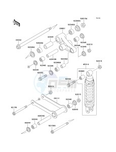 VN 800 B [VULCAN 800 CLASSIC] (B10) B10 drawing SUSPENSION_SHOCK ABSORBER