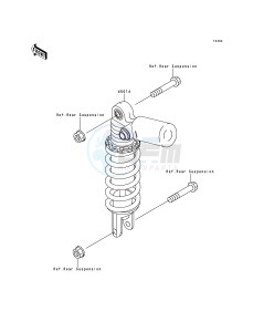 ZX 750 N [NINJA ZX-7RR] (N1-N2) [NINJA ZX-7RR] drawing SHOCK ABSORBER-- S- -