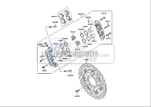 ZX-10R NINJA - 1000 cc (EU) drawing FRONT BRAKE CALIPER