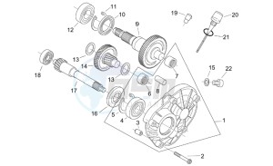 Mojito 125 drawing Transmission final drive