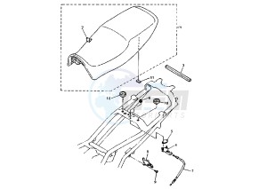 XJ S DIVERSION 600 drawing SEAT