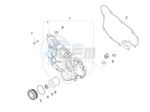 RS4 125 4T drawing Clutch cover