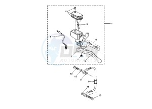 YQ AEROX 50 drawing REAR MASTER CYLINDER