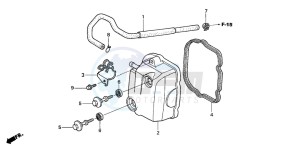 SCV100F LEAD drawing CYLINDER HEAD COVER