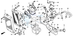 VT750C2 drawing RADIATOR