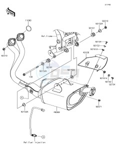 Z650 ER650HHF XX (EU ME A(FRICA) drawing Muffler(s)