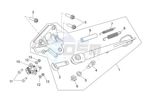 Shiver 750 drawing Central stand