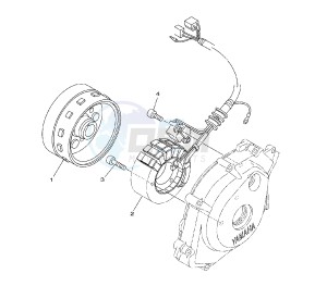 YBR 125 drawing GENERATOR