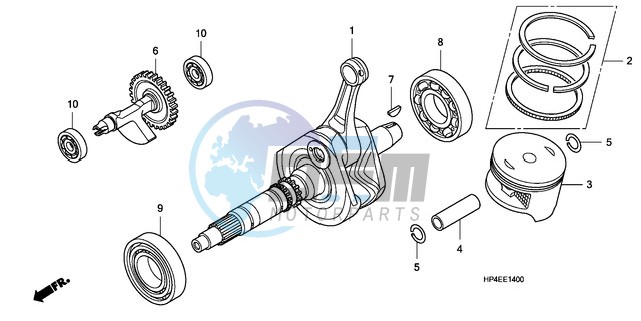 CRANK SHAFT/PISTON