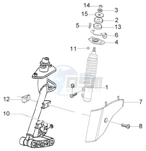 LX 150 USA drawing Front damper cover