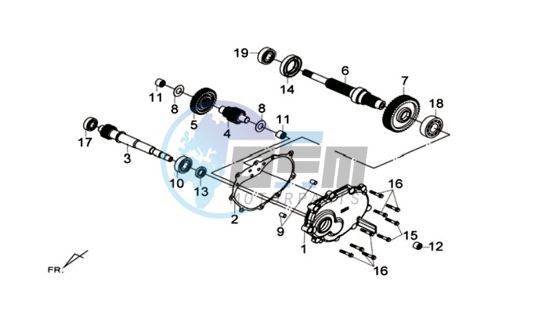 MISSION CASE - DRIVE SHAFT