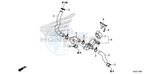 CB650FE CB650F 2ED - (2ED) drawing AIR INJECTION CONTROL VALVE