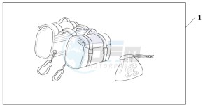 CMX250C REBEL drawing NYLON SADDLEBAG