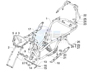 MP3 250 ie mic drawing Frame bodywork