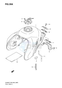 DL650 (E3-E28) V-Strom drawing FUEL TANK (MODEL K8)