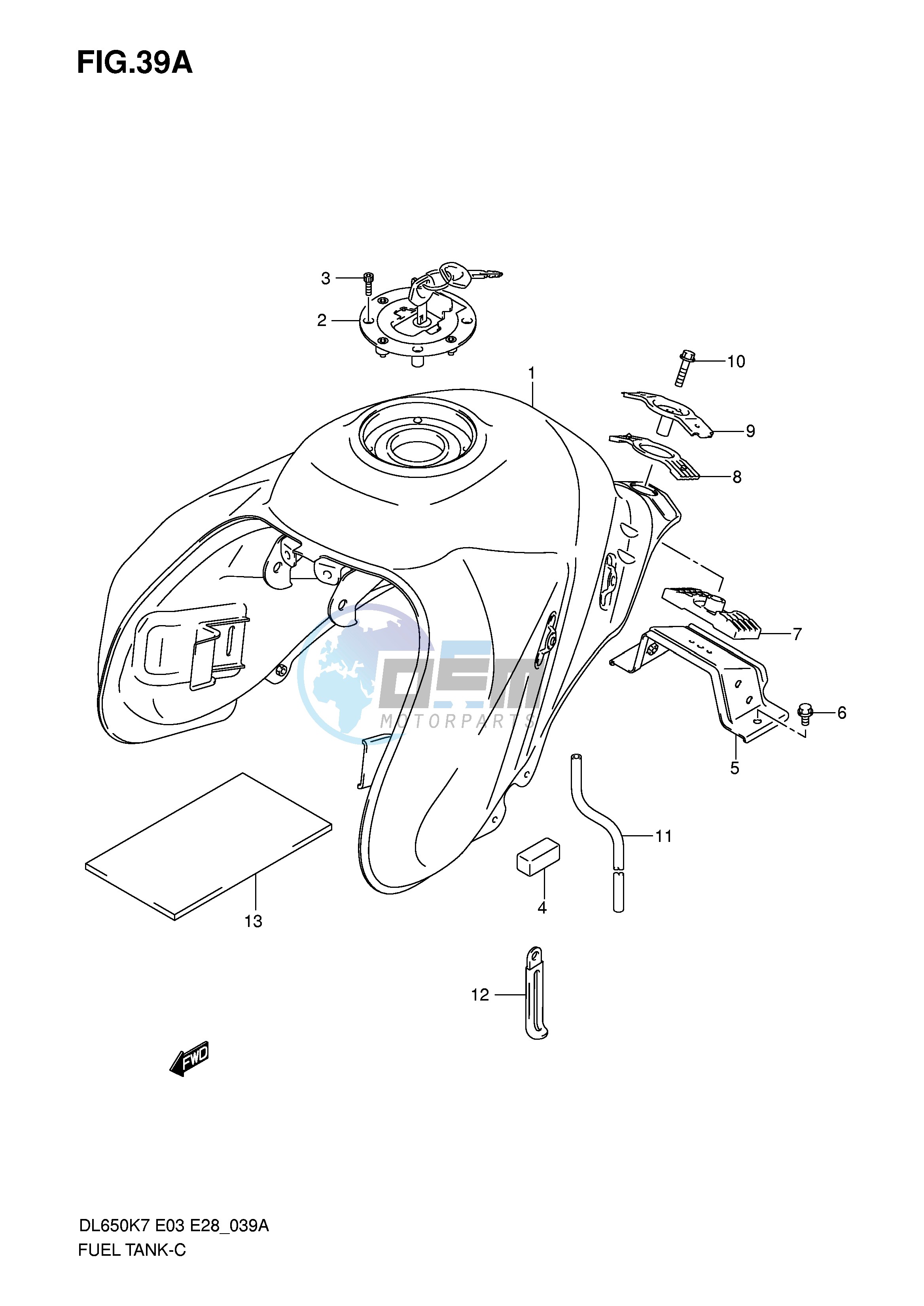 FUEL TANK (MODEL K8)