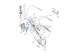 ATV 400 drawing REAR MASTER CYLINDER