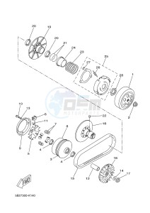 VP250 X-CITY (5B2C 5B2C 5B2C) drawing CLUTCH