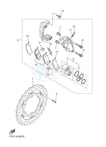 XVS950CU XV950 (2DE2) drawing FRONT BRAKE CALIPER