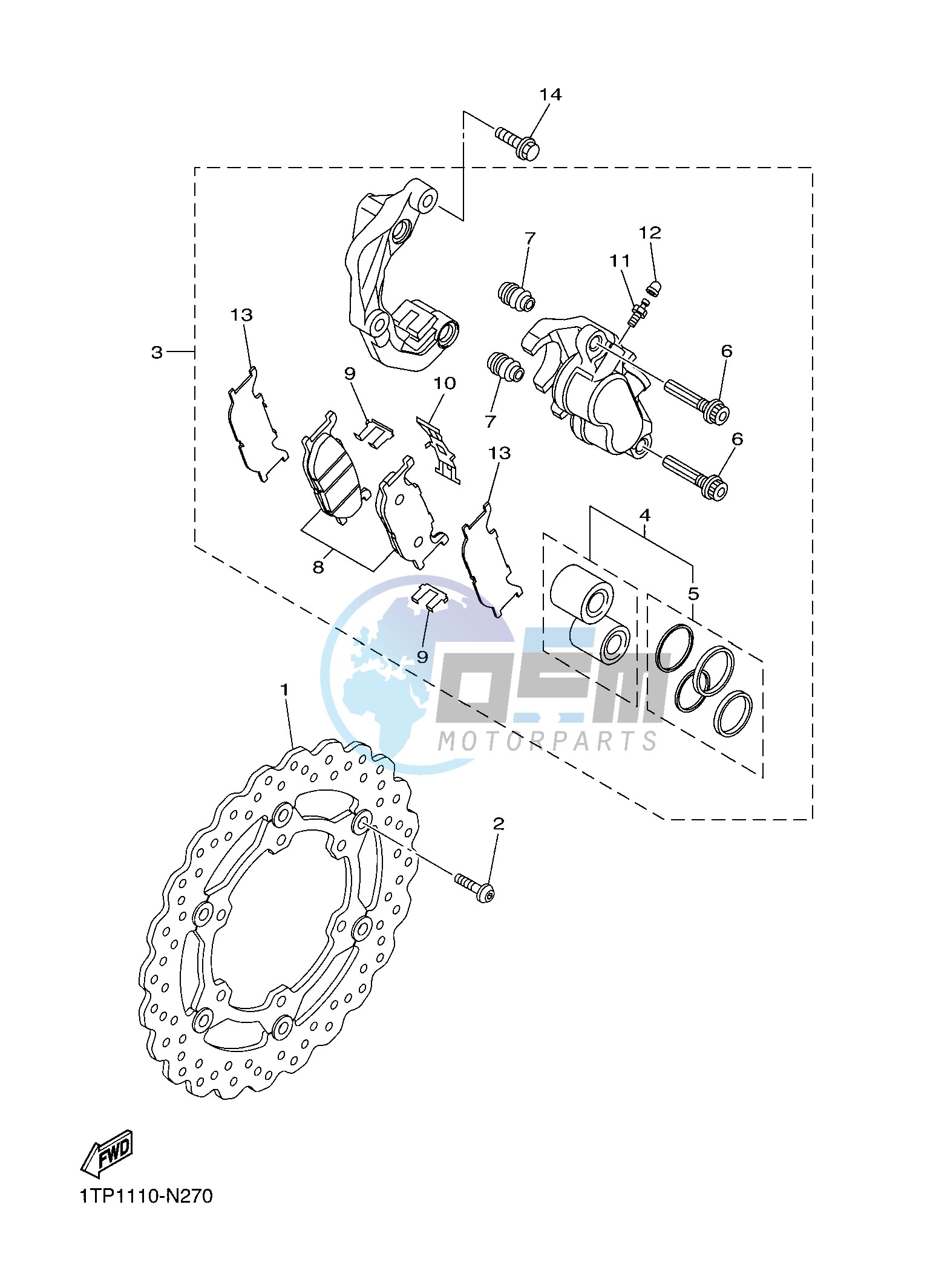 FRONT BRAKE CALIPER