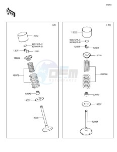 KX450F KX450HJF EU drawing Valve(s)