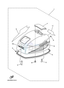 9-9FMHL drawing FAIRING-UPPER