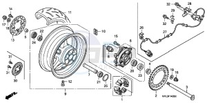 CBR1000RRB drawing REAR WHEEL