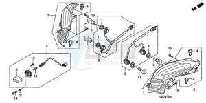 FES1259 Europe Direct - (ED) drawing REAR COMBINATION LIGHT