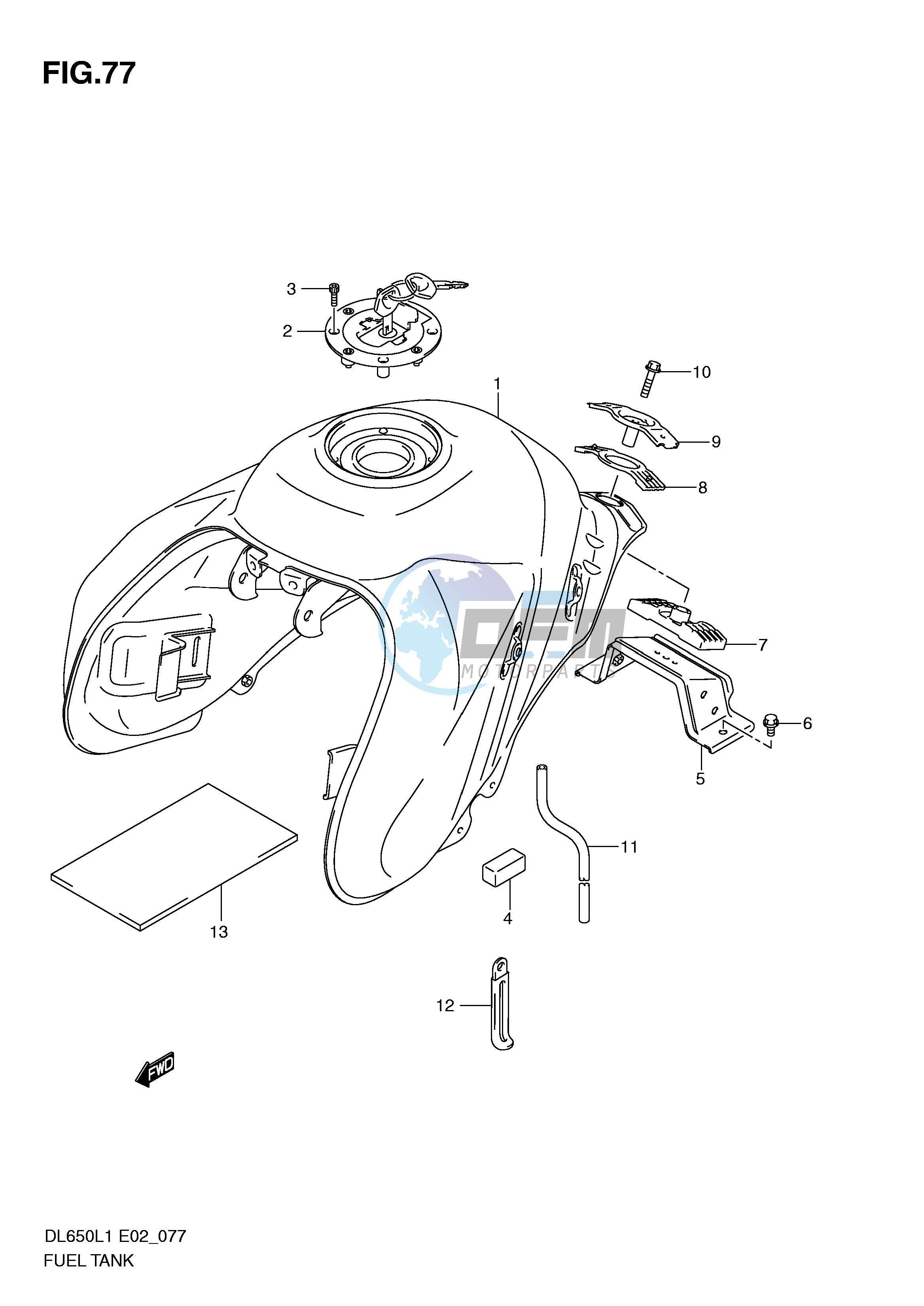 FUEL TANK (DL650AL1 E2)