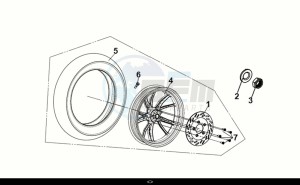 SYMPHONY ST 50 (XL05W1-NL) (E5) (M1) drawing REAR WHEEL