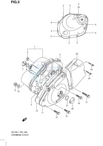 GZ125 (P02) drawing CRANKCASE COVER