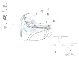 Tuono V4 1100 Factory (USA-CND) USA-CND drawing Headlight