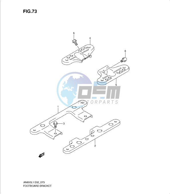 FOOTBOARD BRACKET