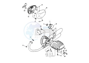 XV VIRAGO 535 drawing EXHAUST