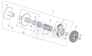 Scarabeo 50 Di-Tech drawing Clutch