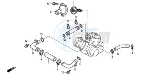 VT125C2 drawing WATER HOSE