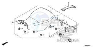 TRX250TMG TRX420 Europe Direct - (ED) drawing SEAT