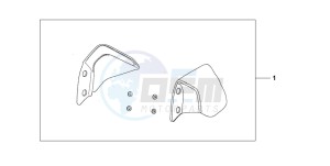 CBF1000 drawing KNUCKLE VISOR