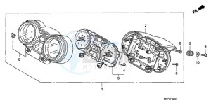 CB1300SA9 France - (F / ABS BCT CMF MME TWO) drawing METER (CB1300S/CB1300SA)