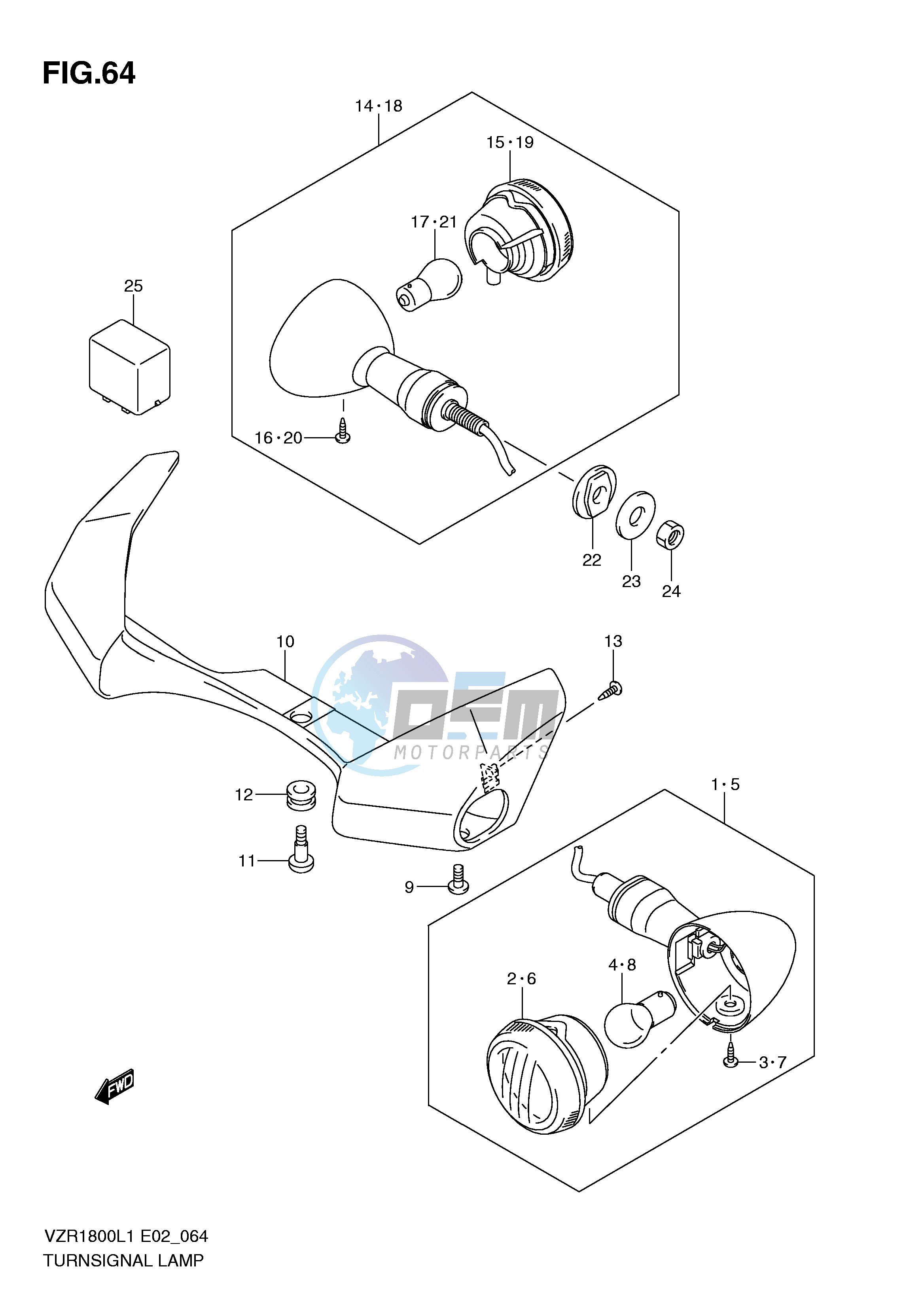 TURNSIGNAL LAMP (VZR1800UFL1 E19)