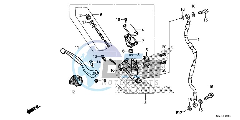 FR. BRAKE MASTER CYLINDER