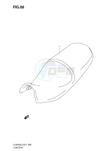 DL650 drawing LOW SEAT (OPTIONAL)