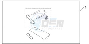 CBR600RA9 France - (F / ABS CMF MME) drawing U-LOCK