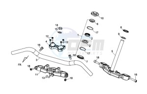 WOLF 250EFI drawing YOKE / FRONT FORK / STEERING HEAD BEARING