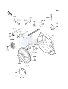 MULE 3010 4x4 KAF620E6F EU drawing Generator/Ignition Coil