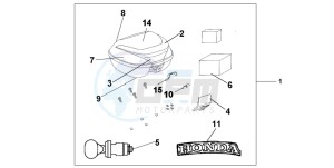 SH150 125 drawing TOP BOX 35 L R-302MP