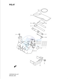 GSF650/S drawing MANUAL BOX